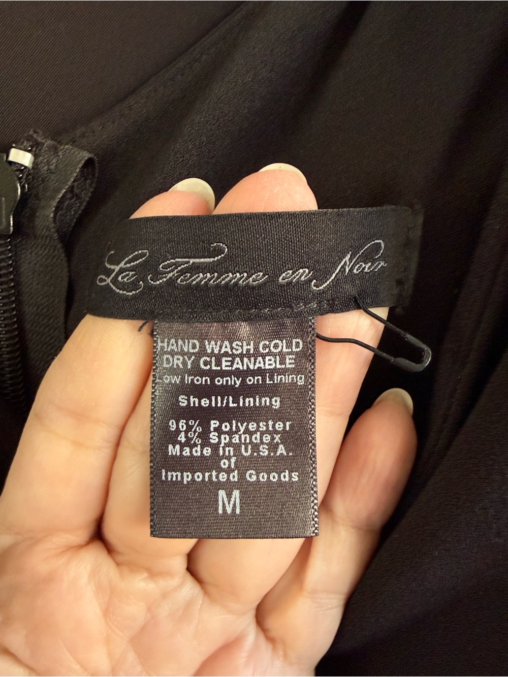 Classic Black V-Neck Sheath Dress with Cape Sleeve - Picture 2 of 9